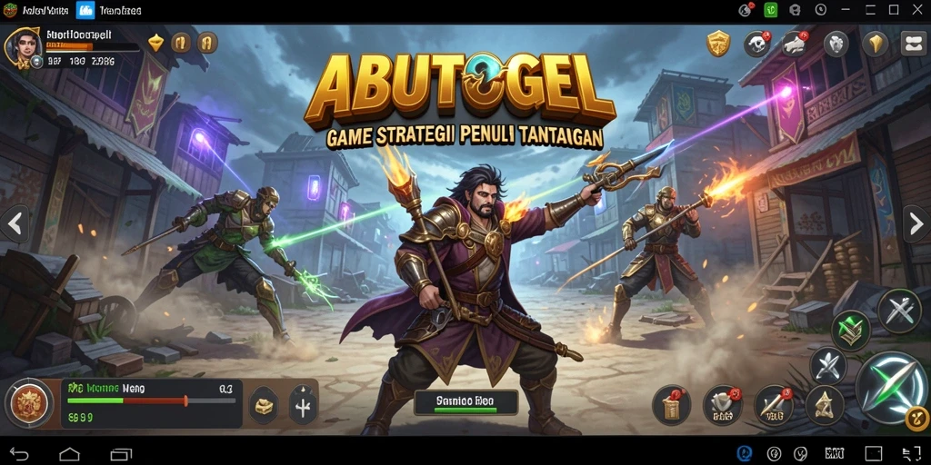 Tampilan gameplay ABUTOGEL yang mendebarkan dan penuh strategi.