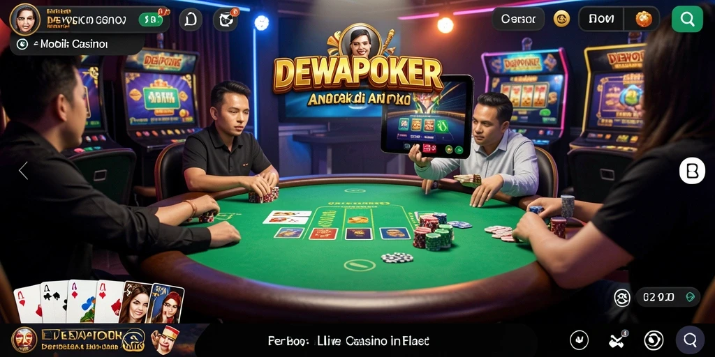 Tampilan gameplay DEWAPOKER yang mengasyikkan dan interaktif.