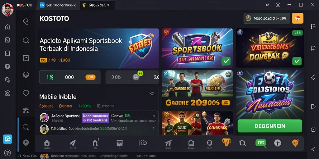 Tampilkan gameplay yang menarik dari KOSTOTO dengan berbagai opsi taruhan.