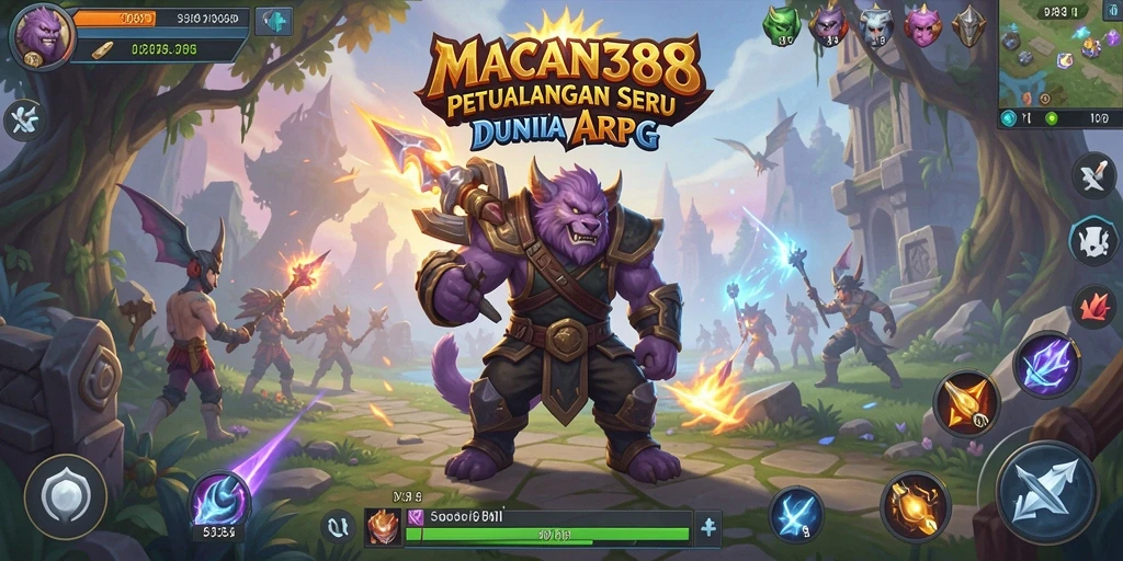 Tampilan seru dari gameplay ARPG di MACAN388.