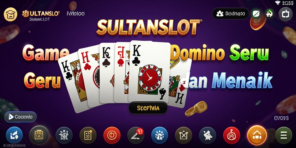 Tampilan gameplay Domino yang menarik di SULTANSLOT.