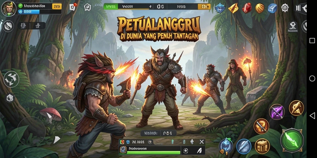 Tampilan screenshot gameplay VV55 yang menampilkan petualangan seru di dunia yang menantang.
